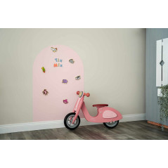 Tix-Mix magnetic - Sticker mural magnétique - Rose Douceur + 2 crayons