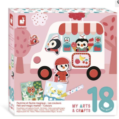 Coffret Créatif Feutrine et Feutre Magique – 18 mois - Janod