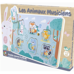 PUZZLE SONORE : FORET MUSICALE (6 pcs)- ULYSSE