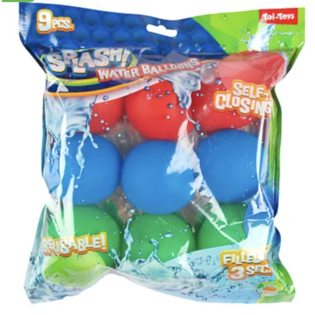 Ballons à eau réutilisables et auto-scellants Splash - Lot de 9