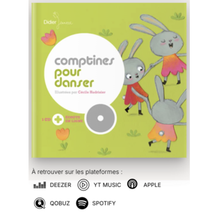 Comptines pour danser édition 2020 - DIDIER  jeunesse