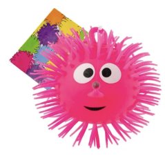 Balle puffer visage souriant jouet coloré 13cm