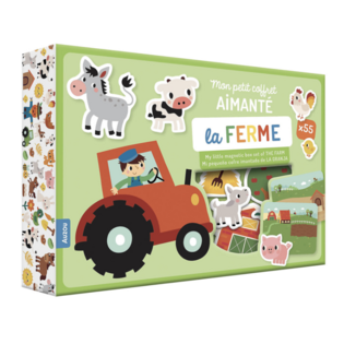 MON PETIT COFFRET AIMANTÉ - LA FERME - AUZOU