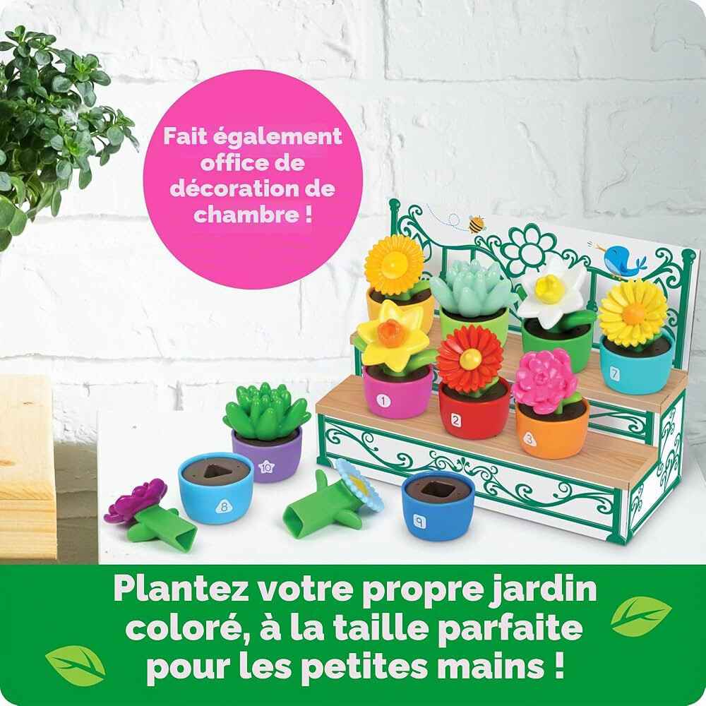 earning Resources, Jouet de Jardin Formes et Couleurs, Aide au tri et à l'empilage