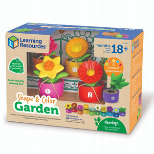 earning Resources, Jouet de Jardin Formes et Couleurs, Aide au tri et à l'empilage