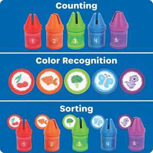 Learning Resources Crayons à Compter et à trier couleurs