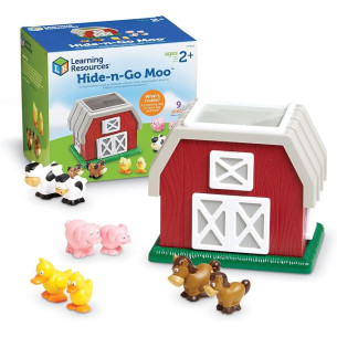 Learning Resources – Hide 'n' Go Moo – Ferme sensorielle et animaux