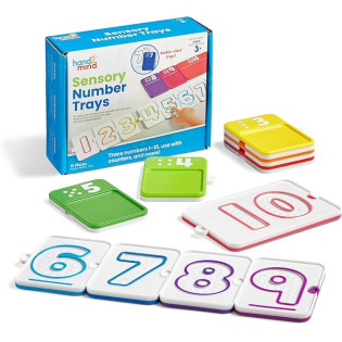 hand2mind – Sensory Number Trays – Plateaux sensoriels chiffres 1 à 10