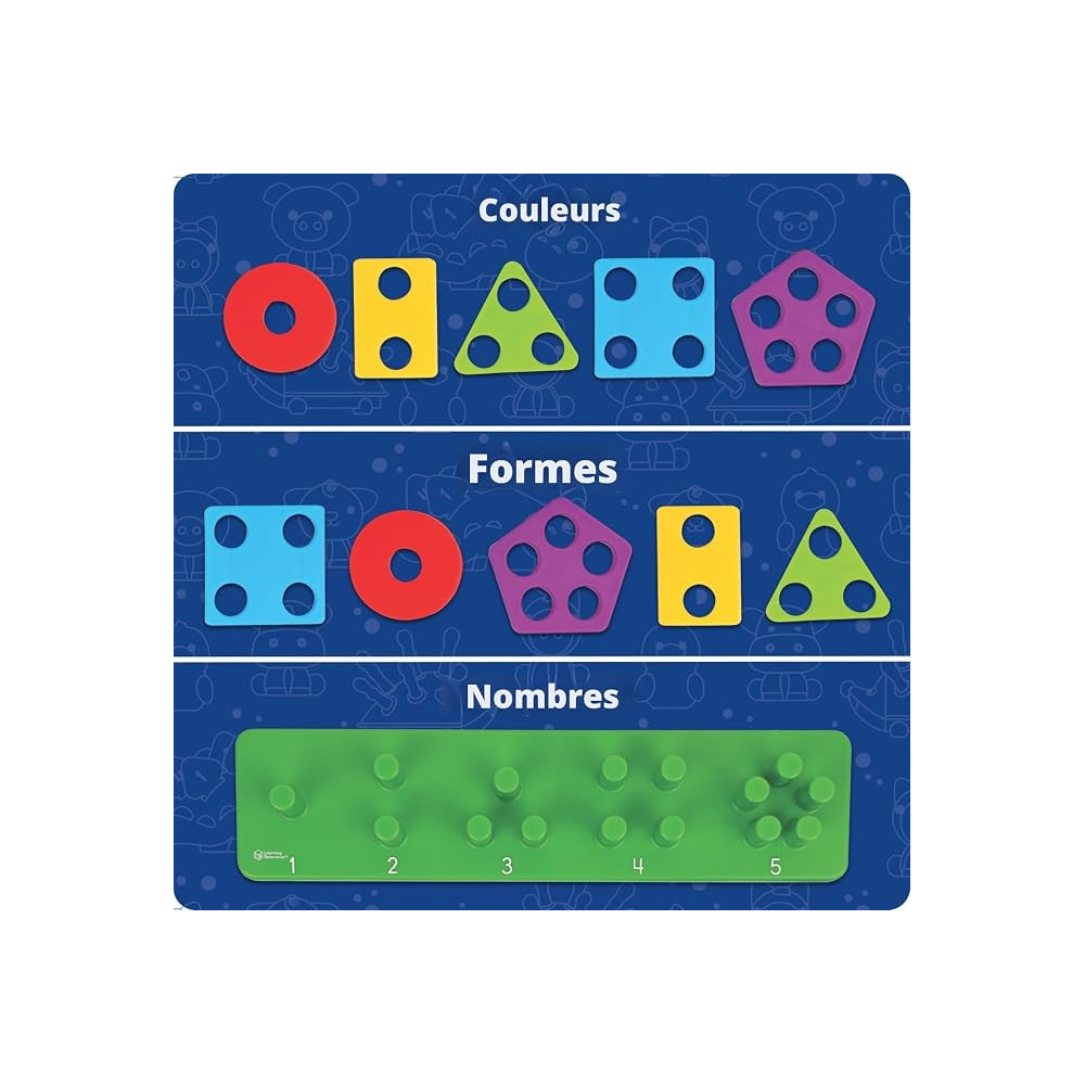 Learning Resources – Stacking Shapes Garden – Jardin des formes à empiler