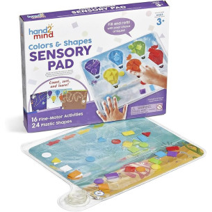 hand2mind – Colors & Shapes Sensory Pad – Tapis sensoriel couleurs et formes