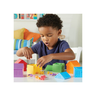 Maison - Ensemble de tri couleurs famille - Learning Ressources