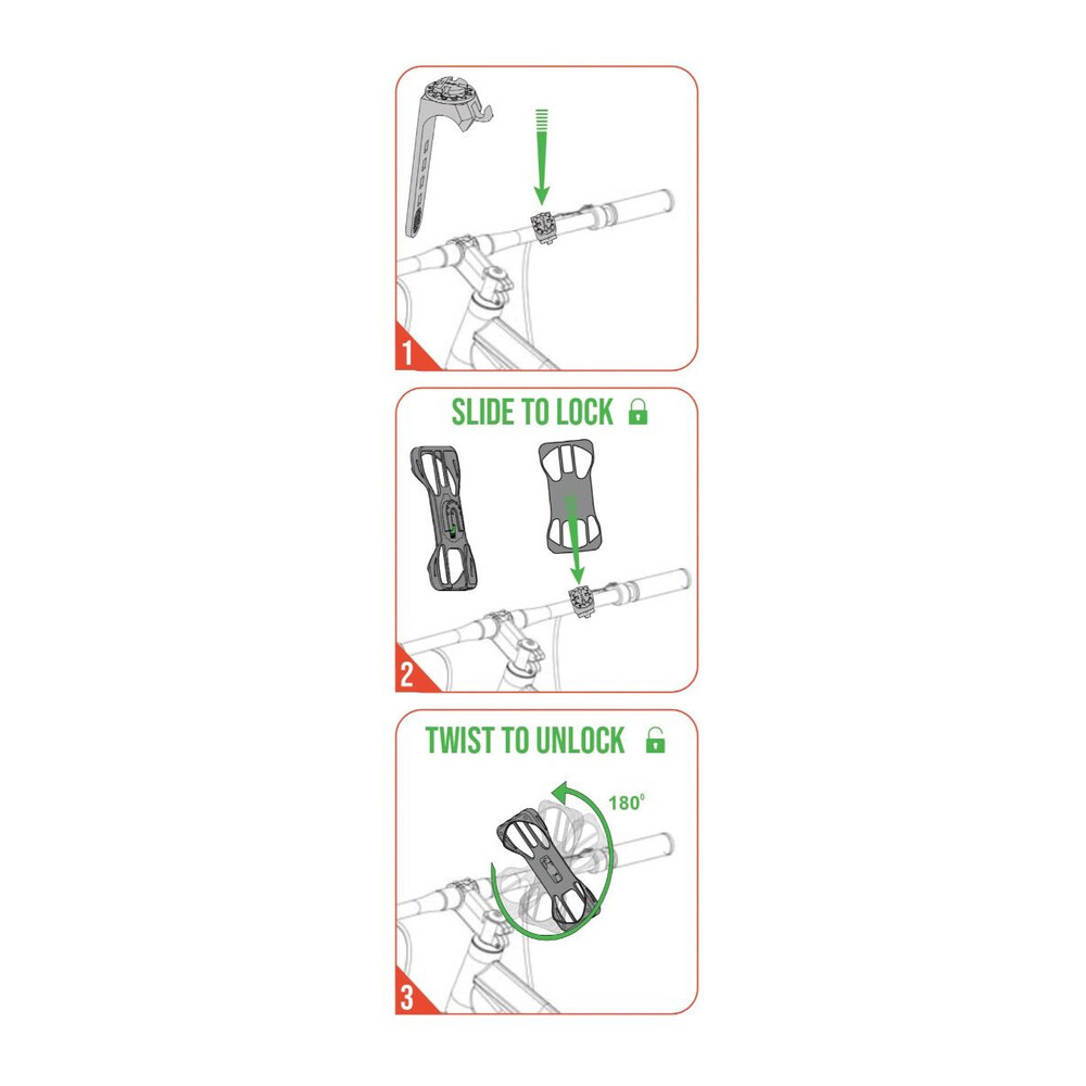 Zulupack Support téléphone vélo- taille unique