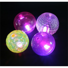 Balles lumineuses rebondissantes - 4 pièces - Textures