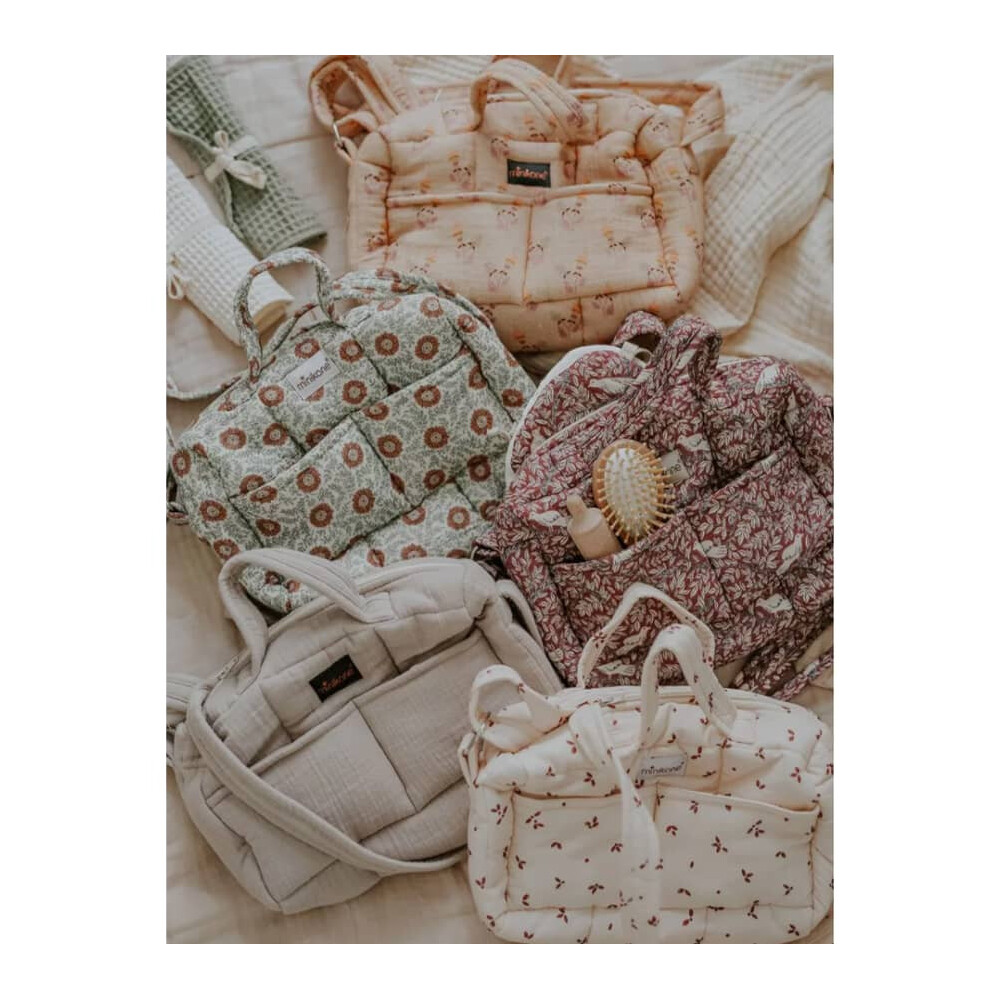 Sac à langer Minikane Angel en coton - Narcisse