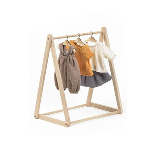 Porte vêtements en bois naturel