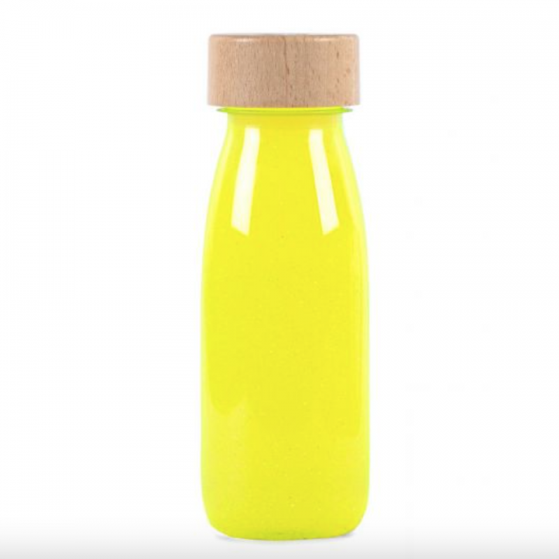 Bouteille sensorielle jaune fluo - Petit Boum